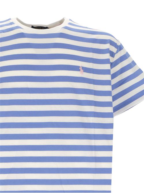 Polo Ralph Lauren men's summer blue/white striped t-shirt. Polo Ralph Lauren | 710926999002